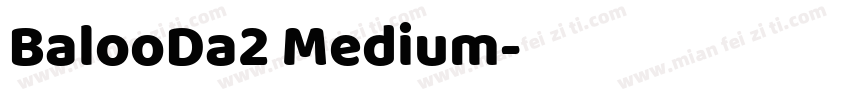 BalooDa2 Medium字体转换